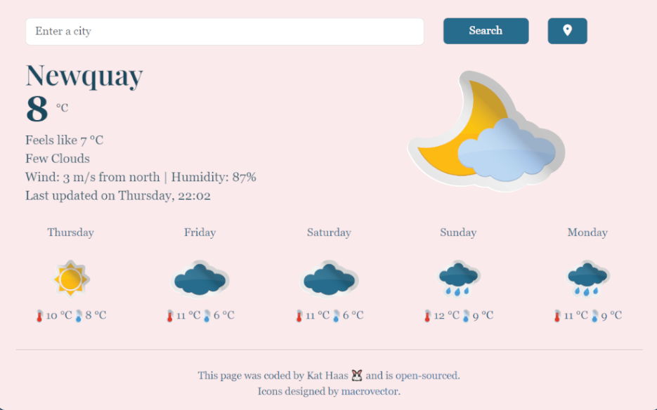 Preview of Katharina's weather project